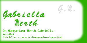 gabriella merth business card